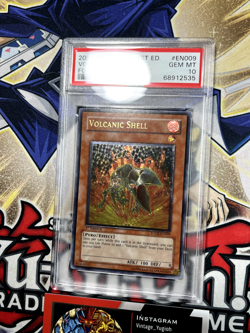 Yugioh PSA 10 Volcanic Shell FOTB-EN009 1st Edition Ultimate Rare - Image 2