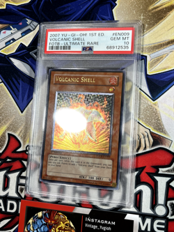 Yugioh PSA 10 Volcanic Shell FOTB-EN009 1st Edition Ultimate Rare - Image 3