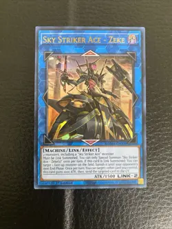 Yugioh Sky Striker Ace - Zeke MAMA-EN008 Ultra Rare 1st Ed NM - Image 1