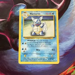 Pokemon TCG Wartortle Base Set 42/102 Regular Unlimited Uncommon - Image 1