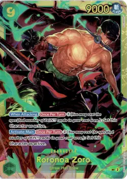 Roronoa Zoro OP06-118 Foil One Piece Wings of the Captain Secret Rare NM - Image 1