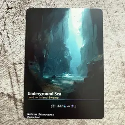 Underground Sea - Custom Art MTG Magic The Gathering Playtest Card - Image 1