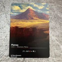 Plateau - Custom Art MTG Magic The Gathering Playtest Card - Image 1
