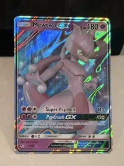 Mewtwo GX 31/68 Hidden Fates Holo Ultra Rare Pokemon Card - Image 1