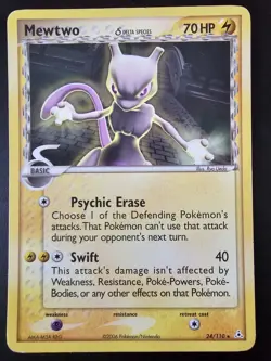 Pokemon Card - Mewtwo 24/110 - EX Holon Phantoms Non Holo - Image 1