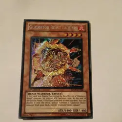 Yugioh Gladiator Beast Laquari RYMP-EN096 Secret Rare 1st Edition NM - Image 1