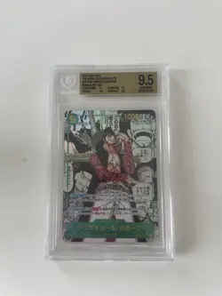 One Piece The Azure Sea's Seven Dracule Mihawk Manga BGS 10 PRISTINE OP14-119 - Image 1