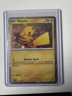 Pokemon Pikachu TCG Cosmos Holo Card 051/162 Temporal Forces - Image 1
