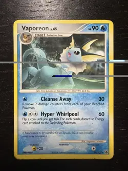 Pokemon TCG Vaporeon Majestic Dawn 34/100 Regular Rare Non Holo 2008 - Image 1