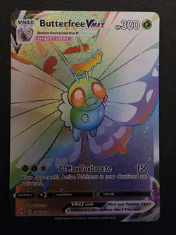 Pokemon TCG Butterfree v Darkness Ablaze Holo Ultra Rare 190/189 - Image 1