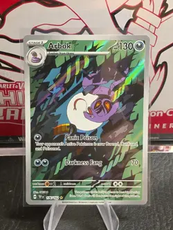 Pokemon TCG Arbok 176/162 Temporal Forces Illustration Rare - Image 1