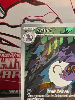 Pokemon TCG Arbok 176/162 Temporal Forces Illustration Rare - Image 2