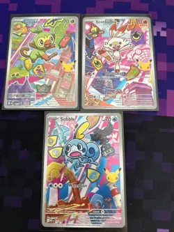 Pokemon Grookey Scorbunny Sobble First Partner Series 2 30th Anniversary Promo - Image 1