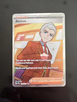 Pokemon TCG Atticus Prismatic Evolutions Ultra Rare Card 134/131 - Image 1