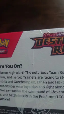 Pokemon TCG Destined Rivals Booster Box 36 Packs, Sealed (slight tear) - Image 4