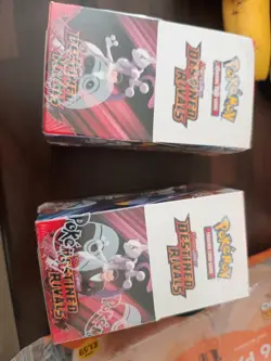 Pokemon TCG Destined Rivals Half Booster Box X2 Brand New & Sealed 36 Packs - Image 1