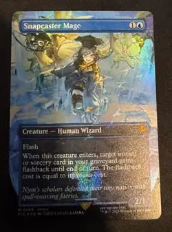 MTG: Snapcaster Mage - Chocobo Track Foil - Borderless - Final Fantasy - Mint - Image 1