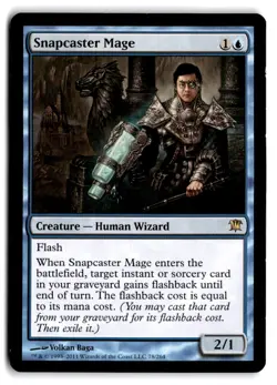 Snapcaster Mage - DMG Damaged - ISD Innistrad # 78 - MTG Magic Card - Image 1
