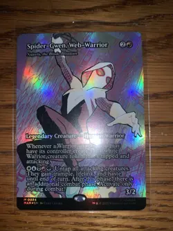 Spider-Gwen, Web-Warrior FOIL-NM/M Spider-Man Magic The Gathering 0024 M - Image 1