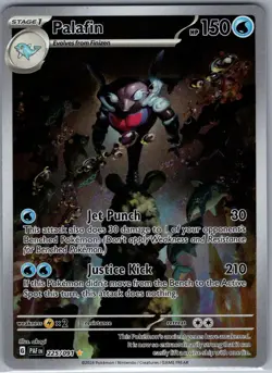 Palafin 225/091 SV: Paldean Fates - Pokemon Card - NM - Image 1