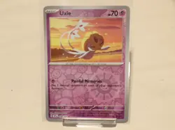 Pokemon TCG Uxie 078/191 – SV08 Surging Sparks Common Reverse Holo Card – Mint - Image 1