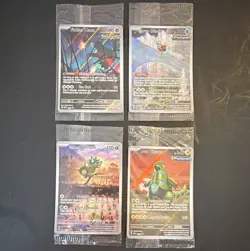 Pokemon TCG SVP Black Star Promo 4 Card Lot Holo Promo Flutter Mane Ogerpon - Image 1