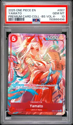 2025 ONE PIECE PREMIUM CARD COLLECTION -BEST SELECTION VOL.4 - YAMATO PSA 10 - Image 1