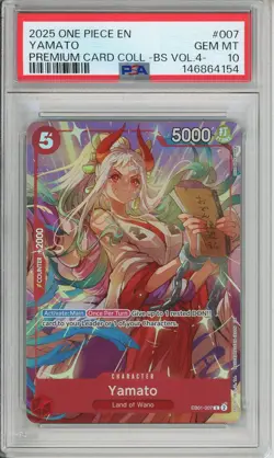 One Piece Graded: Yamato EB01-007 Premium Card Collection Vol. 4 (2025) PSA 10 - Image 1