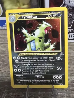 Tyranitar Neo Discovery Holo Card 12/75 Pokemon - Image 1