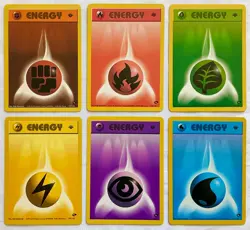 Pokemon 1st EDITION Gym Challenge Energy Cards #127-132 - 6 Card Lot - NM to MT! - Image 1