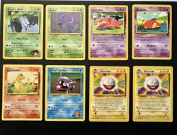 Vintage Pokemon Card Lot 34 WOTC Base Set Team Rocket Jungle Fossil Gym Neo - Image 1