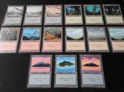 15 Card Basic Land Set Japanese LP [FBB 4th Edition] Mtg Magic Free Tracking! - Image 2