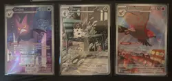 POKEMON Lot Of 5 IR Illustration Rare Cards CROBAT, TALONFLAME, DRAPION, SPEWPA - Image 3