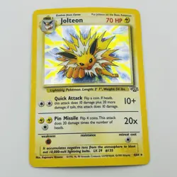 Jolteon - 4/64 - Pokemon Jungle Unlimited Holo Rare Card WOTC LP - Image 2