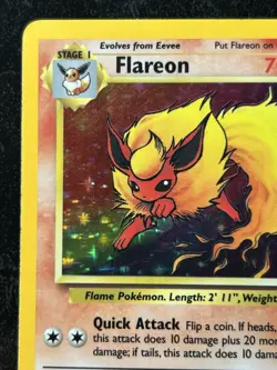 Flareon Jungle 3/64 - Unlimited Holo Rare Card - Pokemon Card TCG -MP (LP front) - Image 5