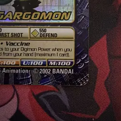 Digimon Megagargomon ST-139 Holo Foil Digi Battle Card Game Rare Classic - Image 2