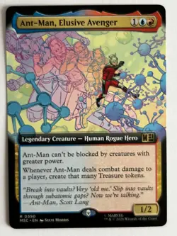 0390 Ant-man, Elusive Avenger Full Art Borderless NM MTG - Image 1