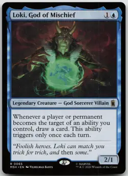 Loki, God of Mischief Marvel Super Heroes 65 NM R - Image 1