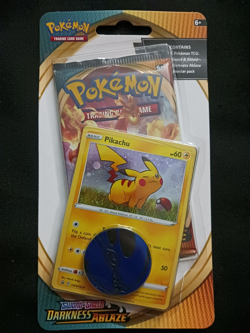 2020 Pokemon TCG Darkness Ablaze Pikachu 🍥 SWSH039 Blister Booster Pack - Image 1