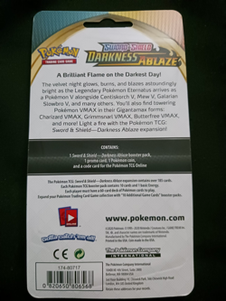 2020 Pokemon TCG Darkness Ablaze Pikachu 🍥 SWSH039 Blister Booster Pack - Image 2