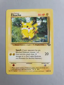 Pikachu 60/64 Pokemon TCG Jungle Set (1999) Common NM - Image 1