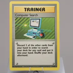 Pokemon TCG - Computer Search 71/102 Base Set Rare WOTC 1999 - MP Indent - Image 2