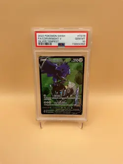 FA/CORVIKNIGHT V SILVER TEMPEST POKEMON SWSH SILVER TEMPEST 2022 TG18 PSA 10 - Image 1
