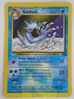 Golduck ® Fossil 35/62 ® Non Comune ® Pokemon ® Italiano ® EX - Image 1