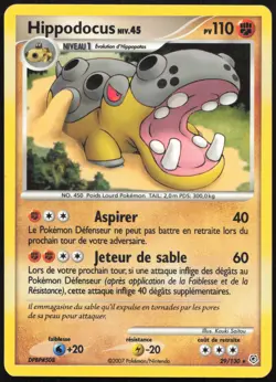 Carte Pokemon Hippodocus 29/130 Diamant et Perle Francais - Image 1