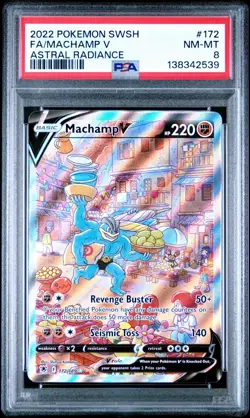 Machamp V Alternate Art PSA 8 | Pokemon SWSH: Astral Radiance - Image 1