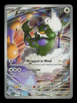 Pokemon Card Tornadus SVP 210 Pokemon Center ETB Stamped Promo Rare IR EX 2025 - Image 1