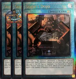 Yugioh! 3x Shien's Dojo RA04-EN088 Ultimate Rare 1st Ed NM - Image 1