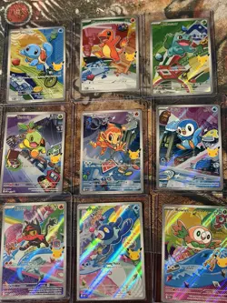 Pokemon 2026 First Partner Illustration Collection Series 1 Promos Set 9 Cards - Image 1