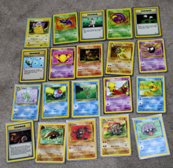 Pokemon Card Lot Raw - 35 Vintage Cards - Many NM - Base Set Fossil Jungle & Mo - Image 1